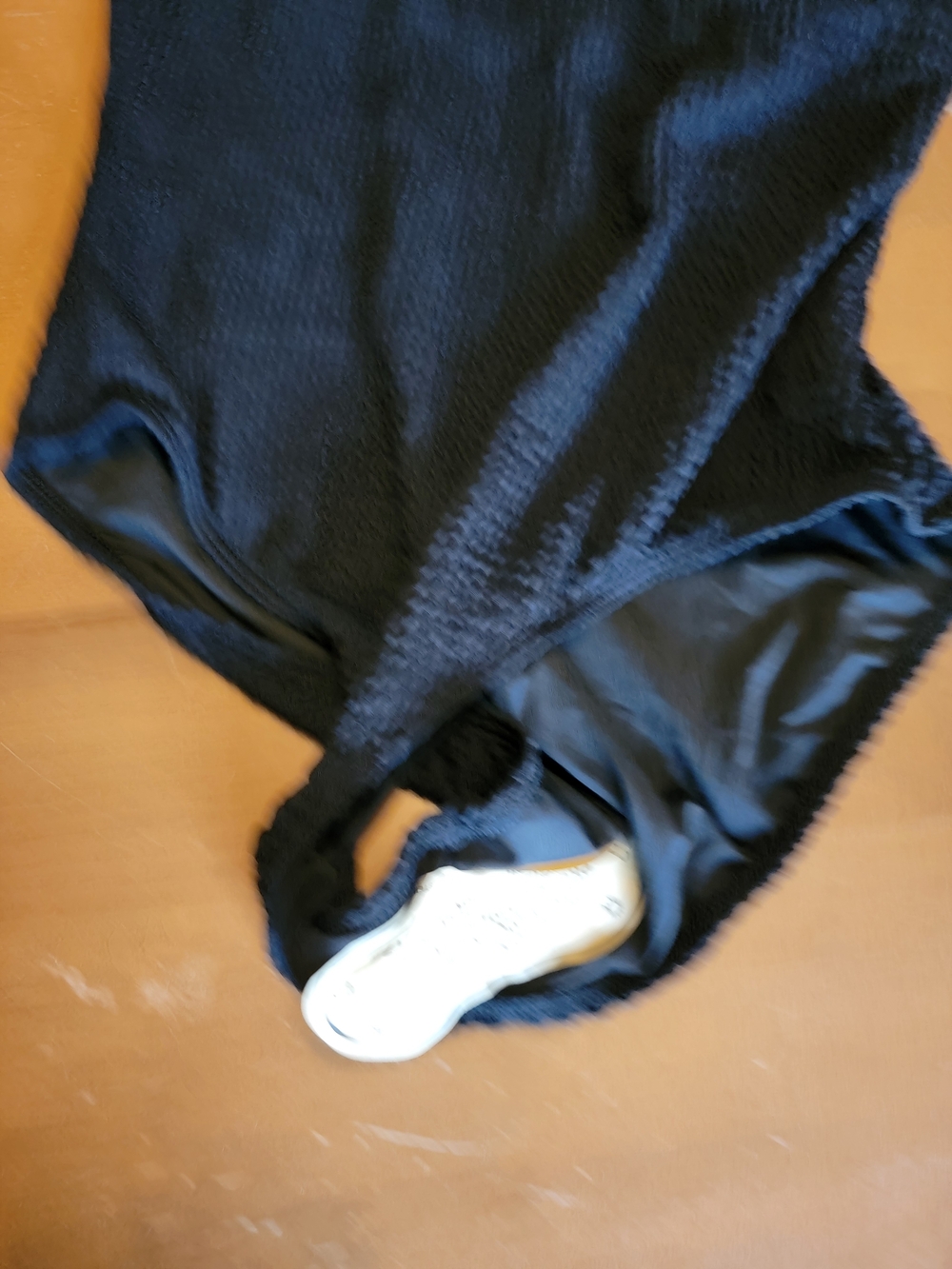 Black Crinkle Textured One-Piece Swimsuit Size L NWT - Picture 9 of 9